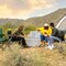 IRIS USA Hugel 44 QT Cooler, Heavy Duty Metal Buckles, Vacuum-Insulated Ice Chest, Durable Hard Cooler, Bungee Strap, Built-in Handles, Light Gray